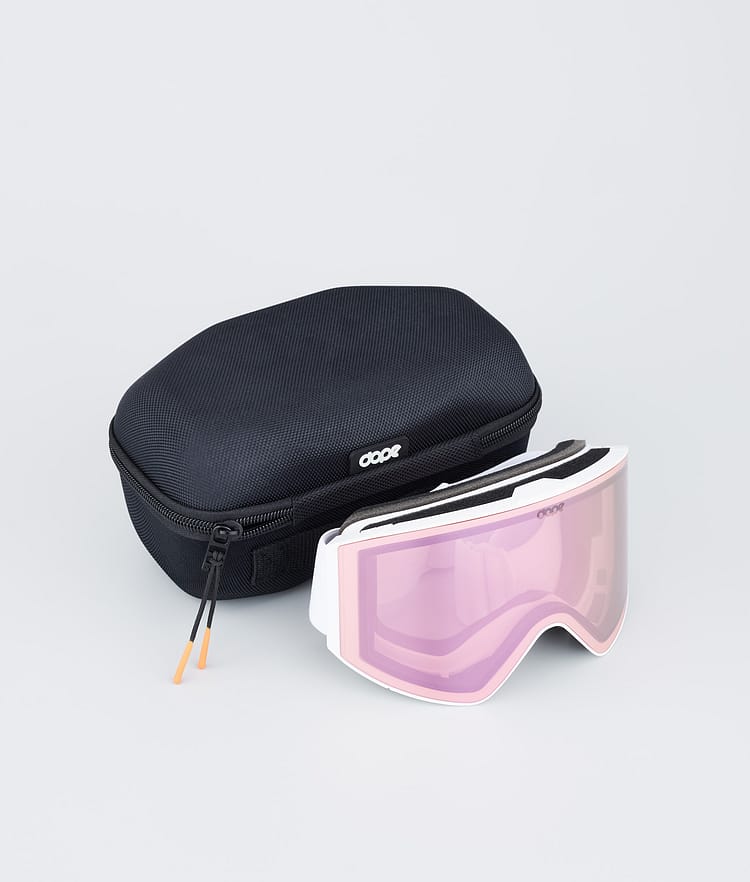 Sight Ski Goggles White/Pink Mirror, Image 4 of 6