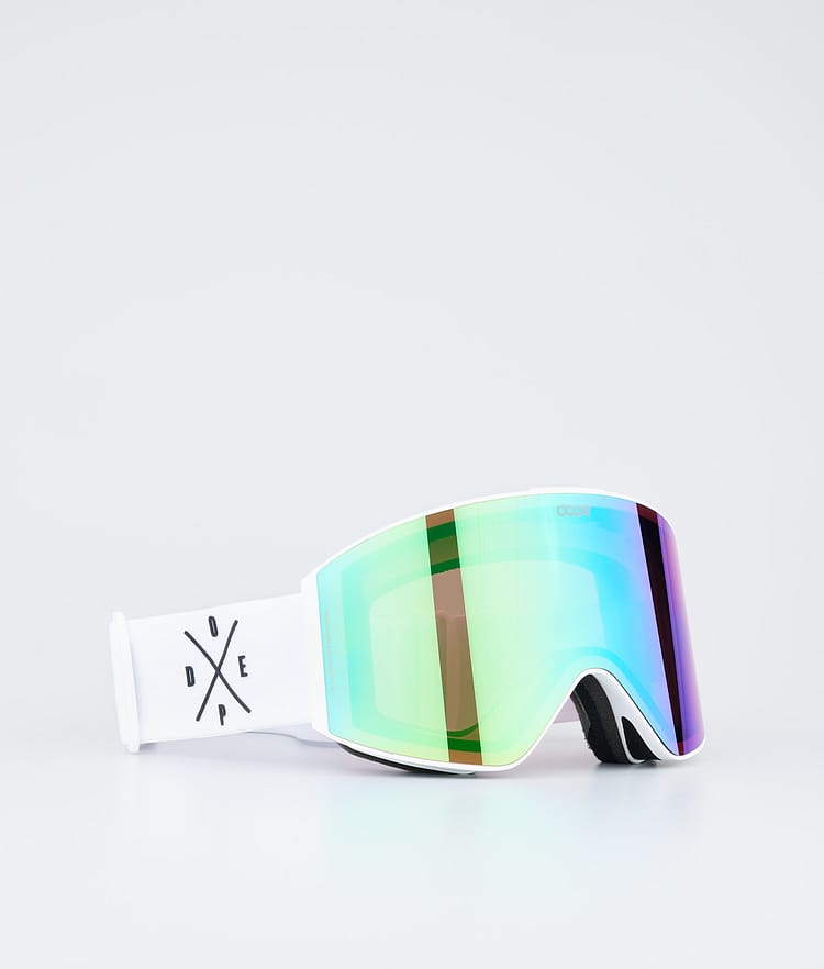 Sight Ski Goggles White/Green Mirror, Image 1 of 6