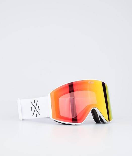 Sight Ski Goggles White/Red Mirror