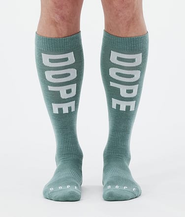 Essential Ski Socks Faded Green