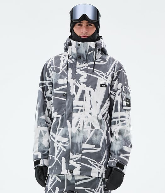 Dope Adept Chaqueta Snowboard Hombre Scribble Black