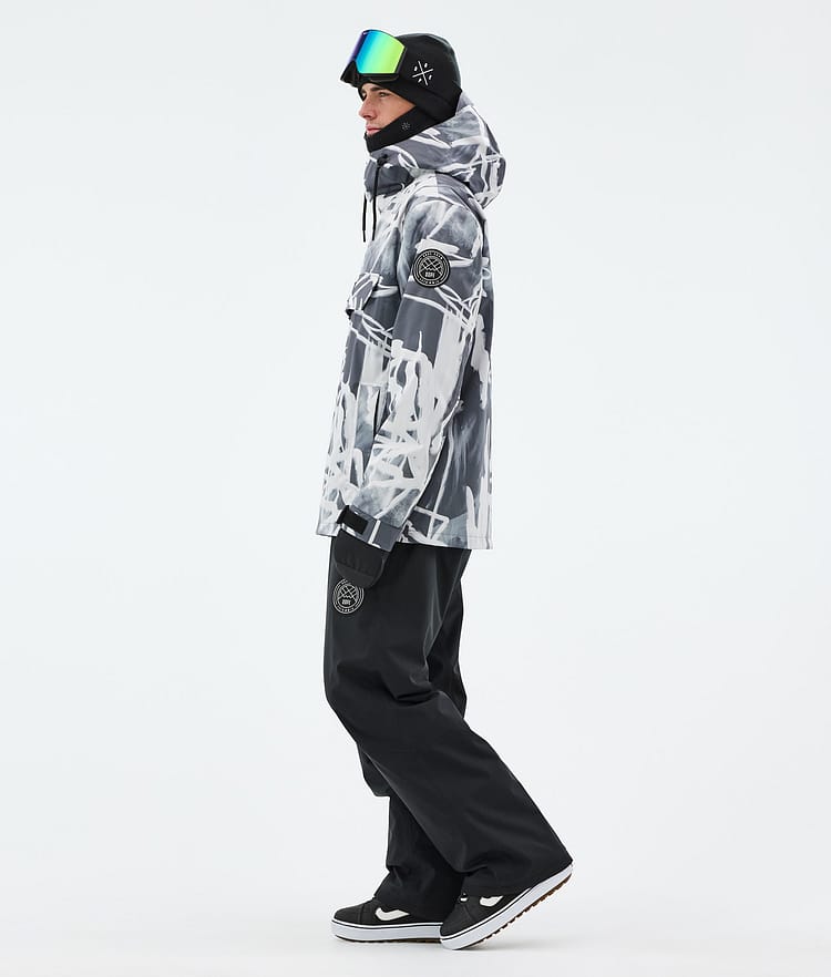 Blizzard Bunda na Snowboard Pánské Scribble Black, Obrázek 3 z 8