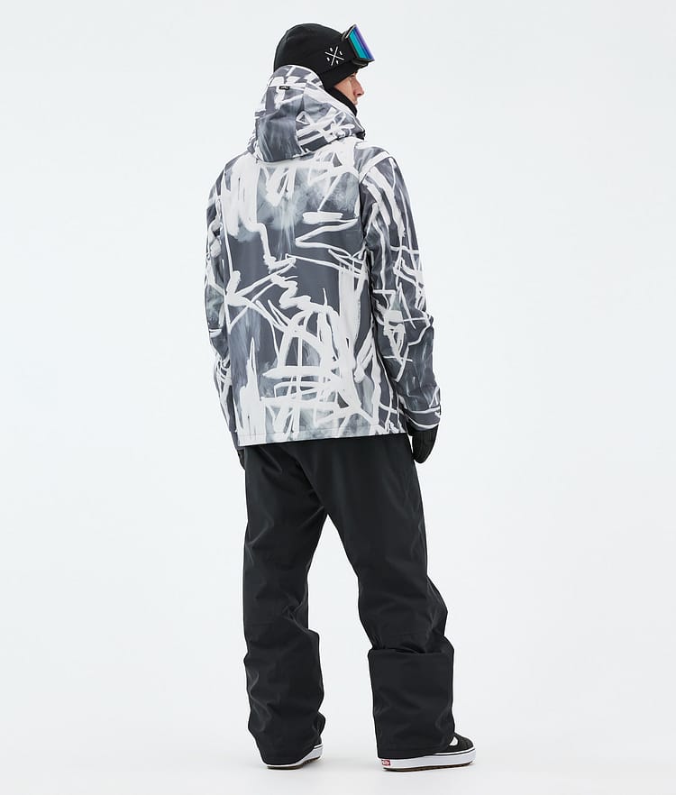 Blizzard Bunda na Snowboard Pánské Scribble Black, Obrázek 4 z 8