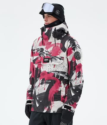 Dope Snow Blizzard Snowboard Jacket Men Doodle