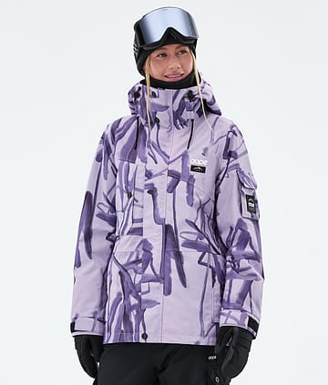 Dope Snow Adept W Chaqueta Snowboard Mujer Scribble Purple