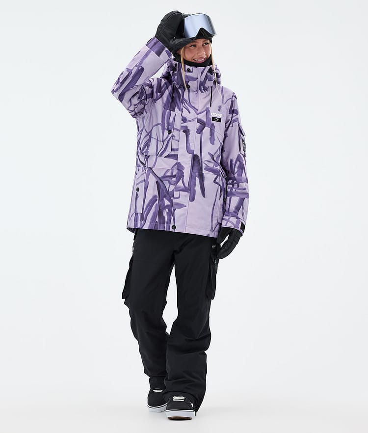Adept W Chaqueta Snowboard Mujer Scribble Purple, Imagen 2 de 9