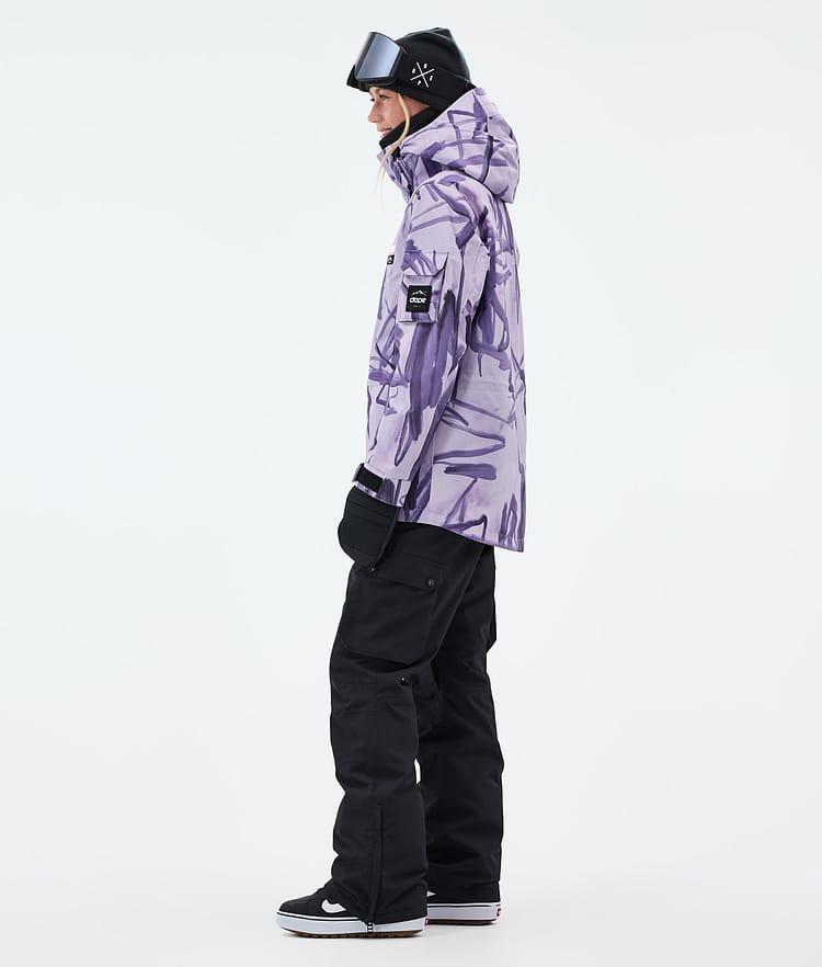 Adept W Chaqueta Snowboard Mujer Scribble Purple, Imagen 3 de 9