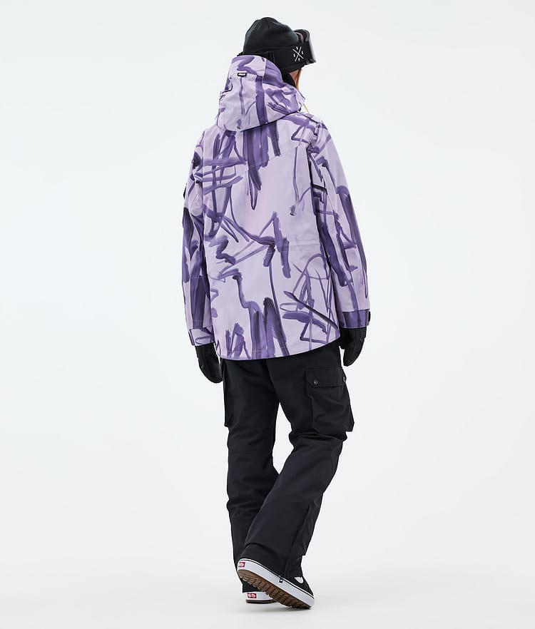 Adept W Chaqueta Snowboard Mujer Scribble Purple, Imagen 4 de 9