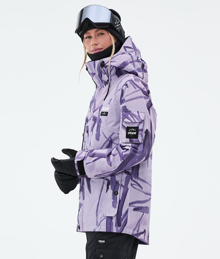 Adept W Chaqueta Snowboard Mujer Scribble Purple, Imagen 5 de 9
