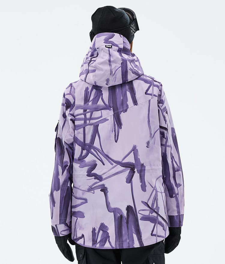 Adept W Chaqueta Snowboard Mujer Scribble Purple, Imagen 6 de 9