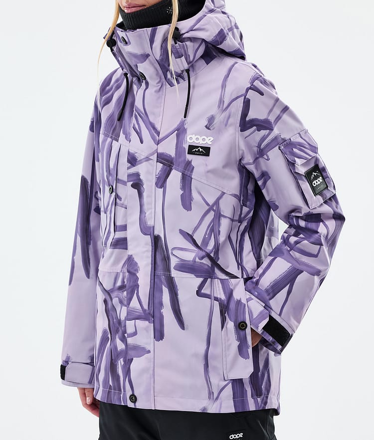 Adept W Chaqueta Snowboard Mujer Scribble Purple, Imagen 7 de 9