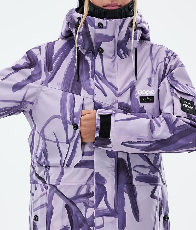 Adept W Chaqueta Snowboard Mujer Scribble Purple, Imagen 8 de 9