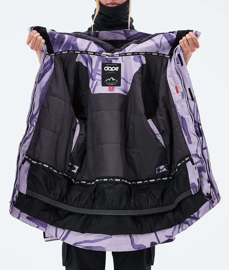 Adept W Chaqueta Snowboard Mujer Scribble Purple, Imagen 9 de 9