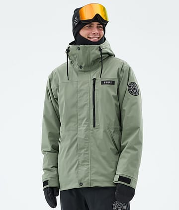 Blizzard Full Zip Snowboard Jacket Men Moss Green