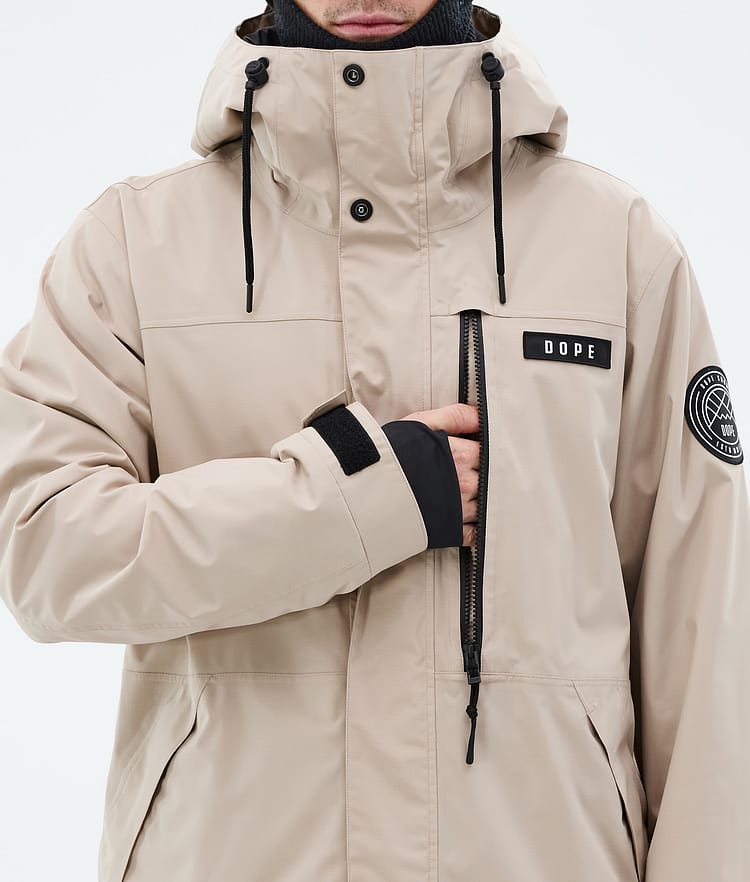 Blizzard Full Zip Bunda na Snowboard Pánské Sand, Obrázek 8 z 9