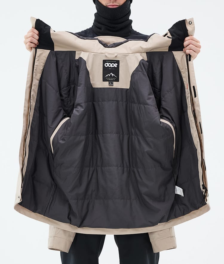 Blizzard Full Zip Bunda na Snowboard Pánské Sand, Obrázek 9 z 9