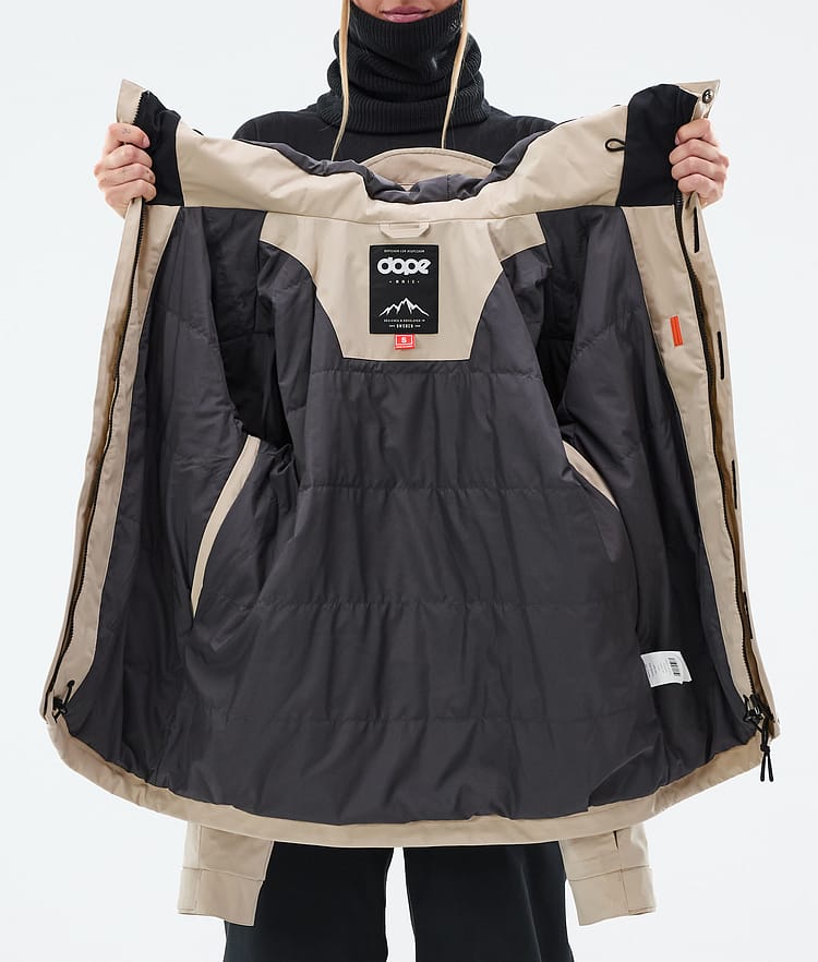 Blizzard W Full Zip Bunda na Snowboard Dámské Sand, Obrázek 9 z 9