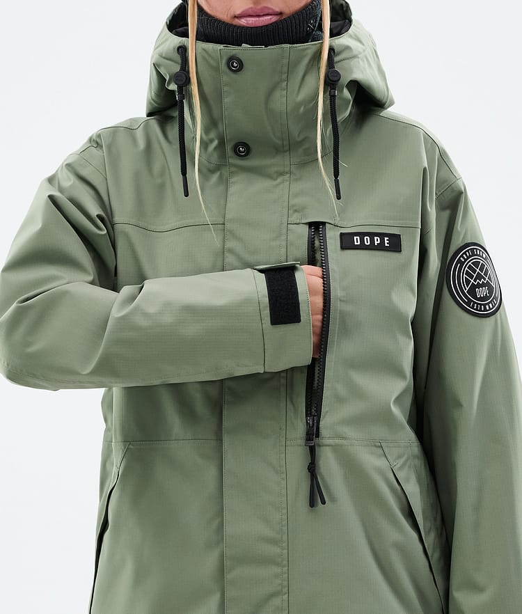 Blizzard W Full Zip Chaqueta Snowboard Mujer Moss Green, Imagen 8 de 9