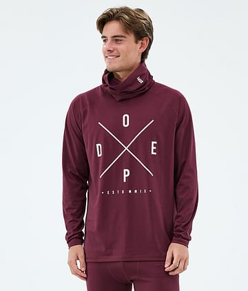 Snuggle Base Layer Top Men 2X-Up Burgundy