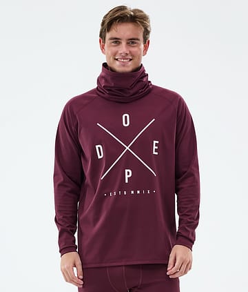 Snuggle Base Layer Top Men Burgundy
