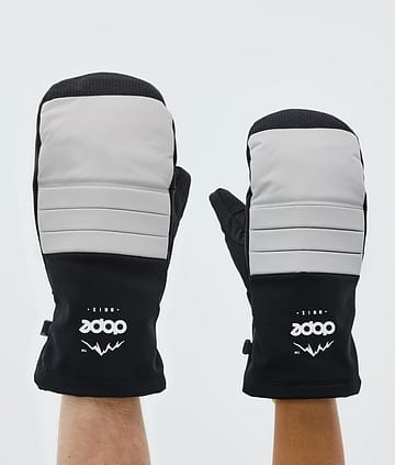 Ace Snow Mittens Light Grey