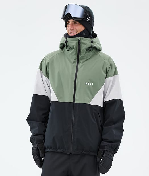 Spartan スキージャケット メンズ Sport Moss Green/Light Grey/Black