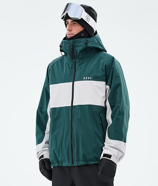 Spartan Bunda na Snowboard Pánské Stripe Bottle Green/Light Grey