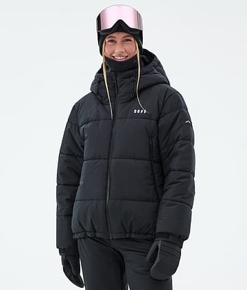 Dope Snow Puffer W Full Zip Snowboard Jacket Women Black