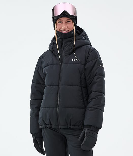 Puffer W Full Zip スキージャケット レディース Black