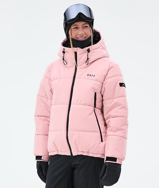 Puffer W Full Zip Bunda na Snowboard Dámské Soft Pink