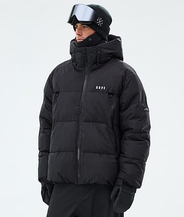 Puffer Ski Jacket Men Black