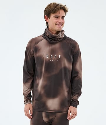 Snuggle Base Layer Top Men MMIX Brown Tiedye