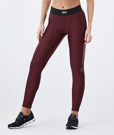 Razor Legginsy Kobiety Burgundy