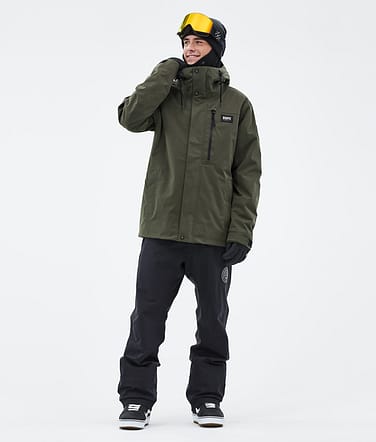 Blizzard Full Zip Snowboard Outfit Men Olive Green/Black