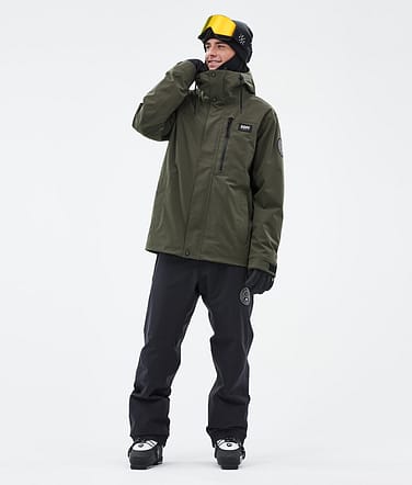 Blizzard Full Zip Ski Outfit Herre Olive Green/Black