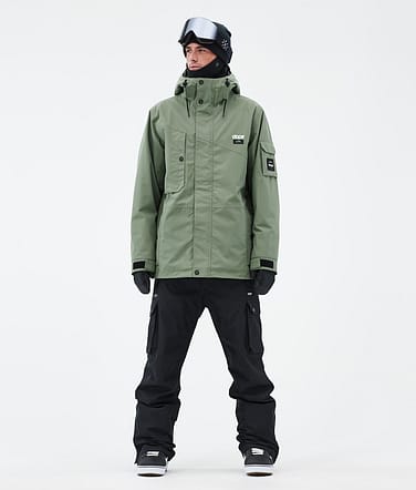 Adept Outfit Snowboardowy Mężczyźni Moss Green/Blackout