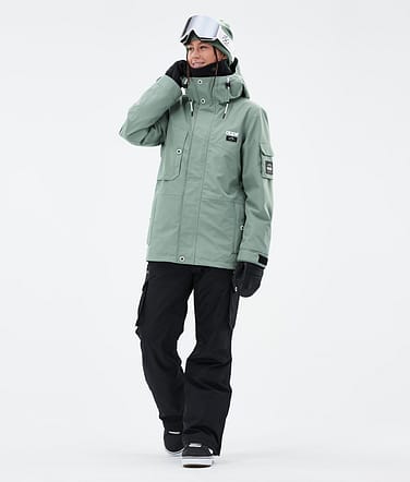 Adept W スノーボードウェアセット レディース Faded Green/Black