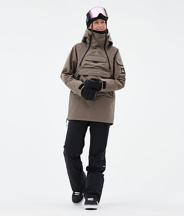 Akin W Snowboardoutfit Dame Walnut/Black