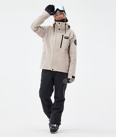 Blizzard W Full Zip Laskettelu Outfit Naiset Sand/Black